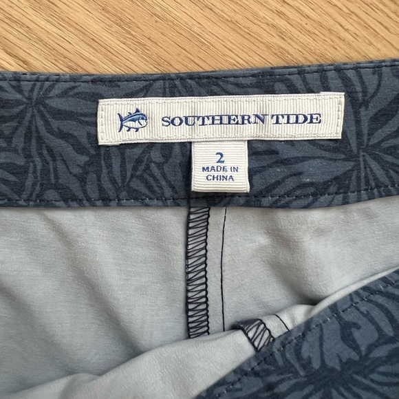 Southern Tide blue skort skirt with tie 2 - Picture 2 of 7